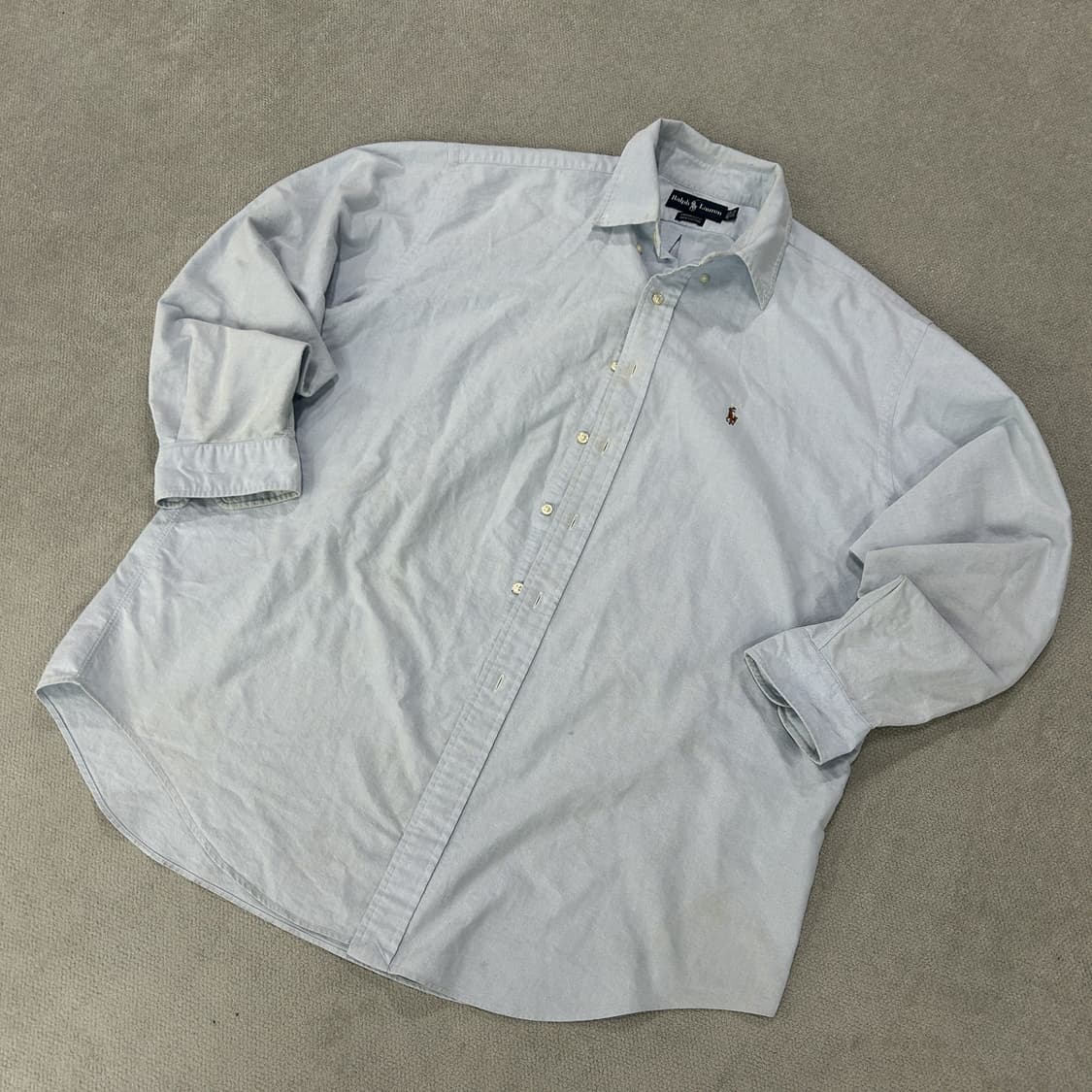 Polo 랄프로렌 셔츠 하늘색 긴팔 2XL 상품이미지1