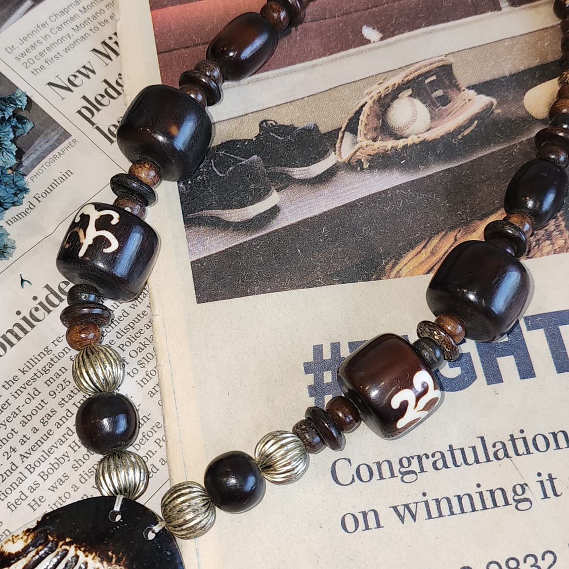 90s 프랑스 빈티지 쥬얼리 보헤미안 소울 아티잔 빈티지 목걸이 상품이미지6