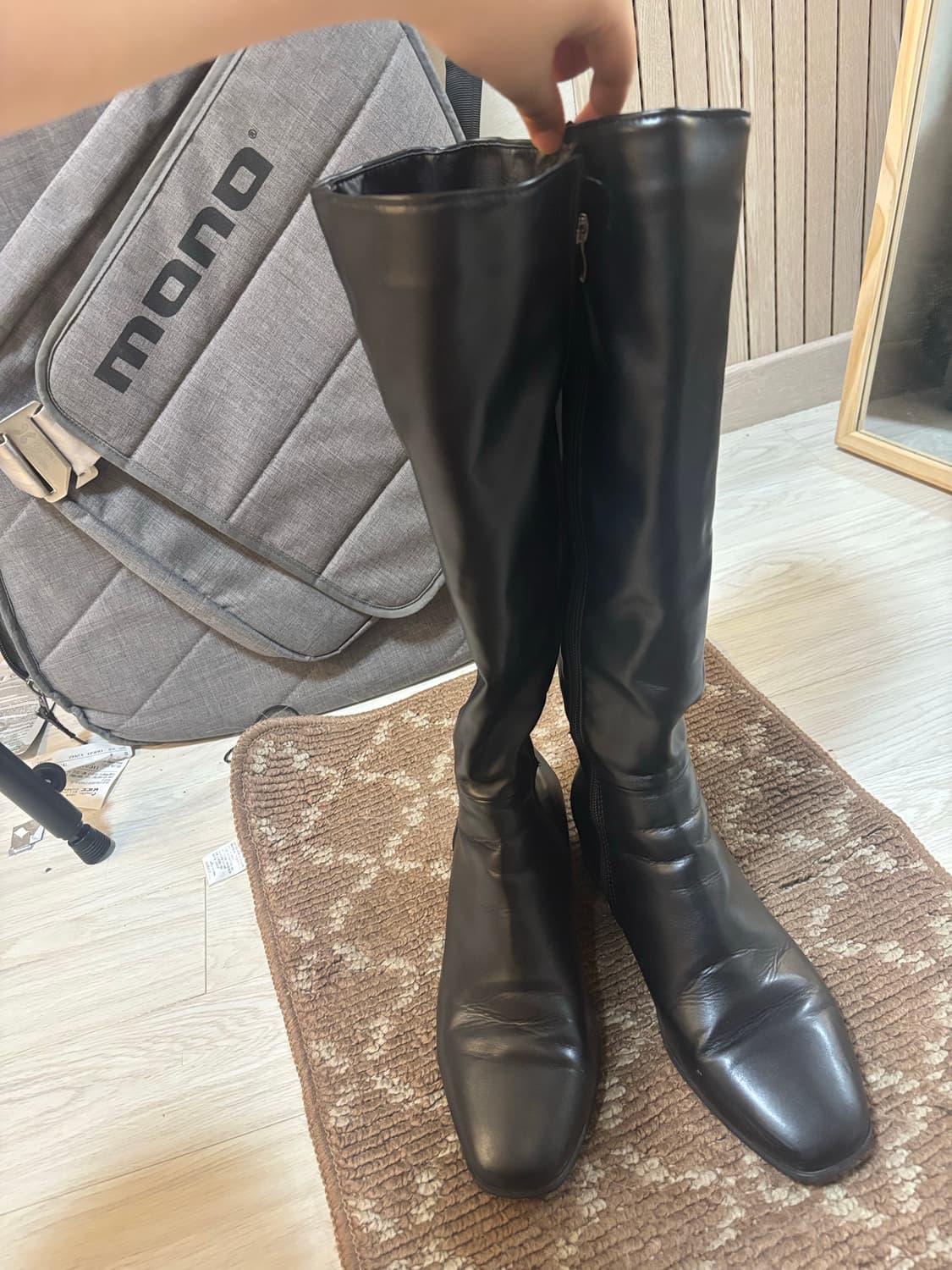 착한구두 블랙 롱부츠  상품이미지1