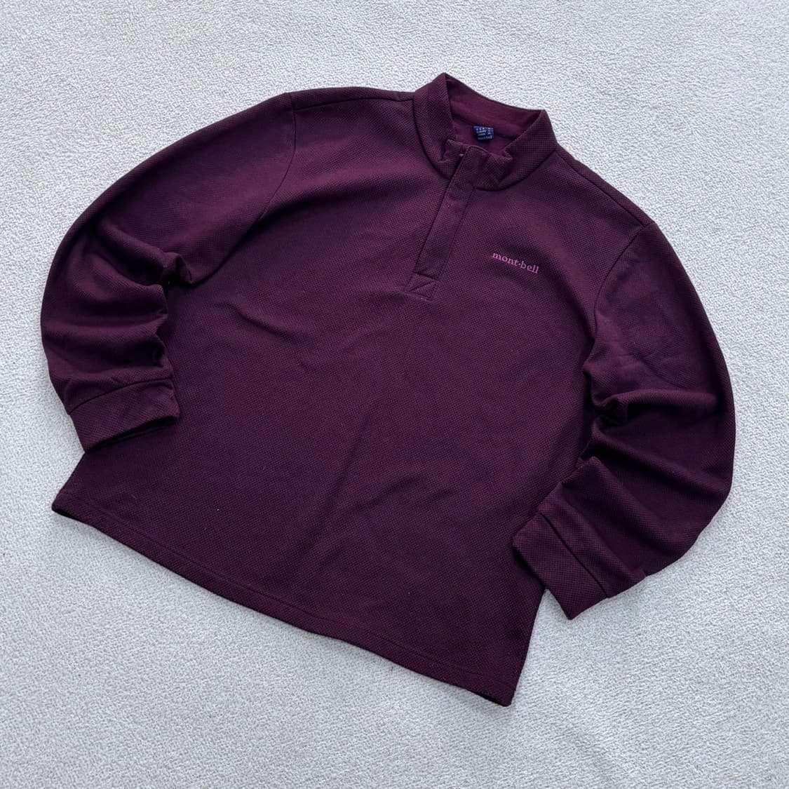 XL 몽벨 하프집업 기능성 긴팔 티셔츠 0420E 상품이미지1