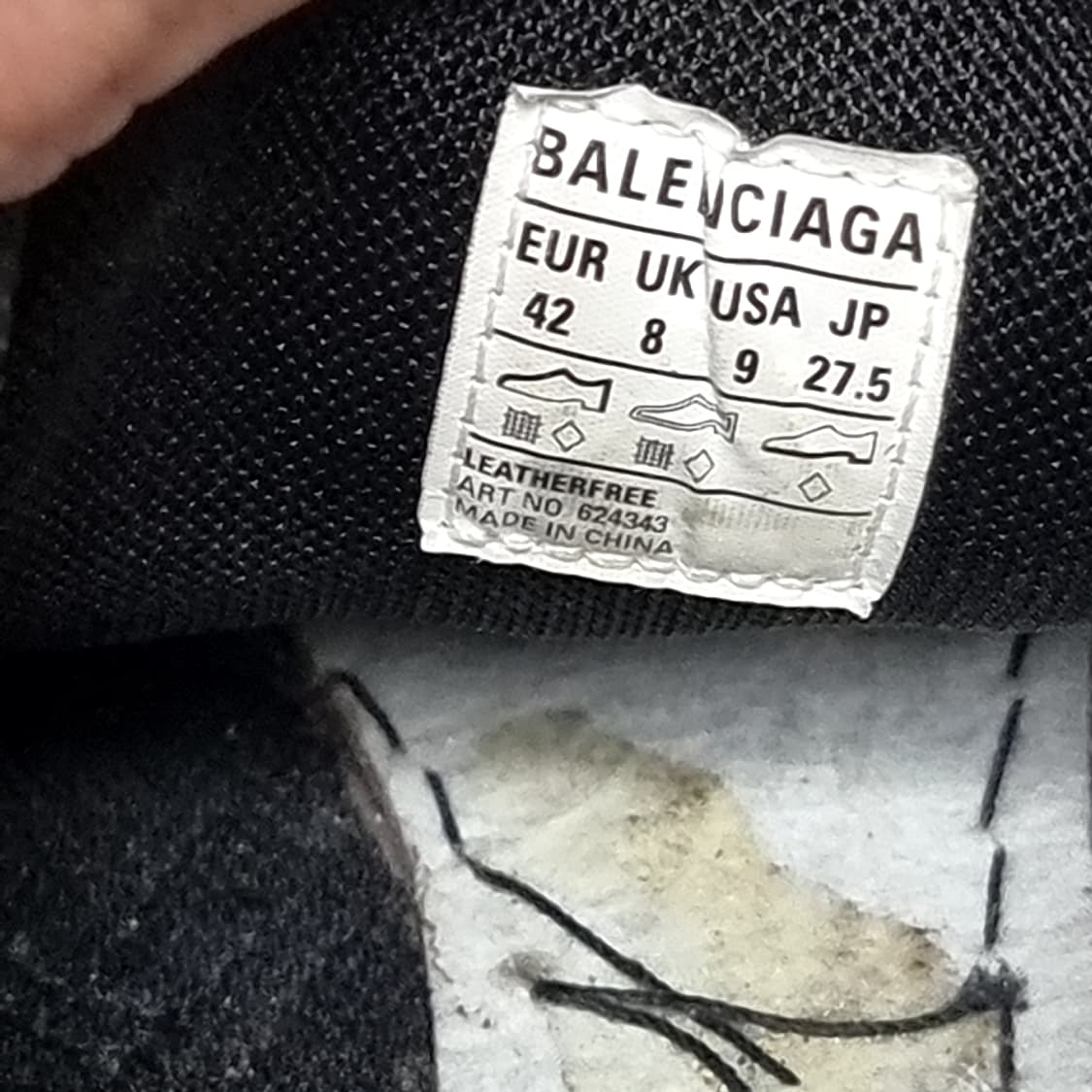 발렌시아가 트랙 스니커즈 블랙(275-280) 상품이미지10