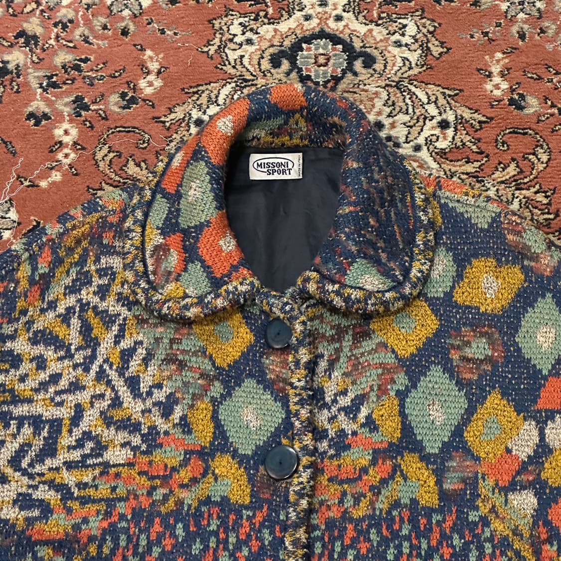 Missoni 미쏘니 자카드 울 니트 코트 (XL) 상품이미지4