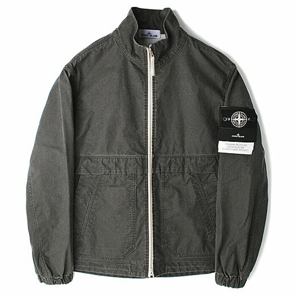 스톤아일랜드 파나마 리사이클드 옥사이드 플레이팅 풀 지퍼 자켓 (새상품) 상품이미지1
