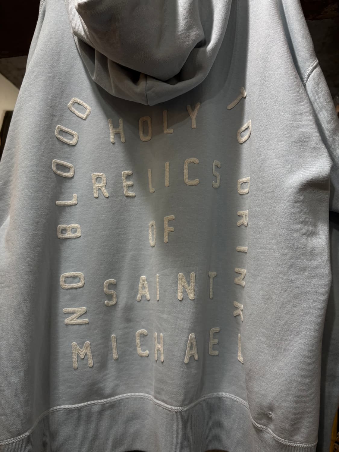 SAINT MICHAEL 세인트 미카엘 펠트 후드 티셔츠 상품이미지4