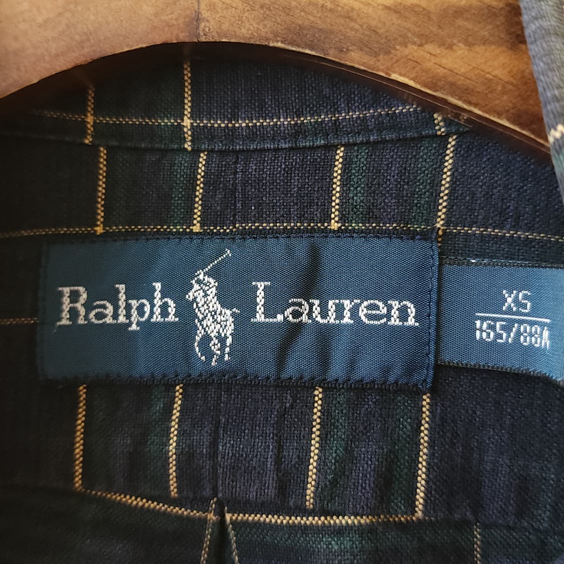 90s 폴로 체크셔츠 폴로 블랙와치 옥스포드 체크셔츠 XS 상품이미지5