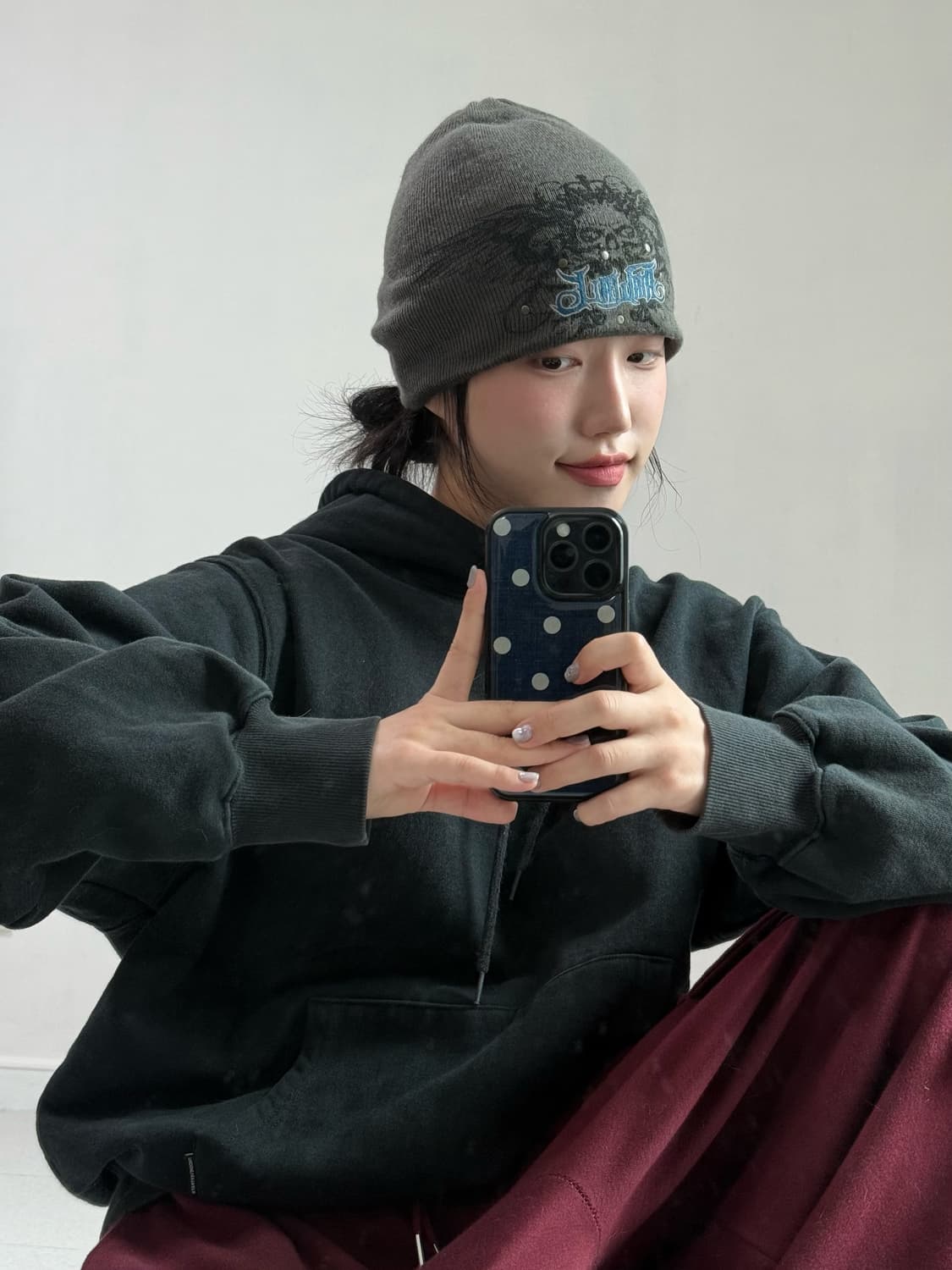에어워크 차콜 비니 상품이미지2