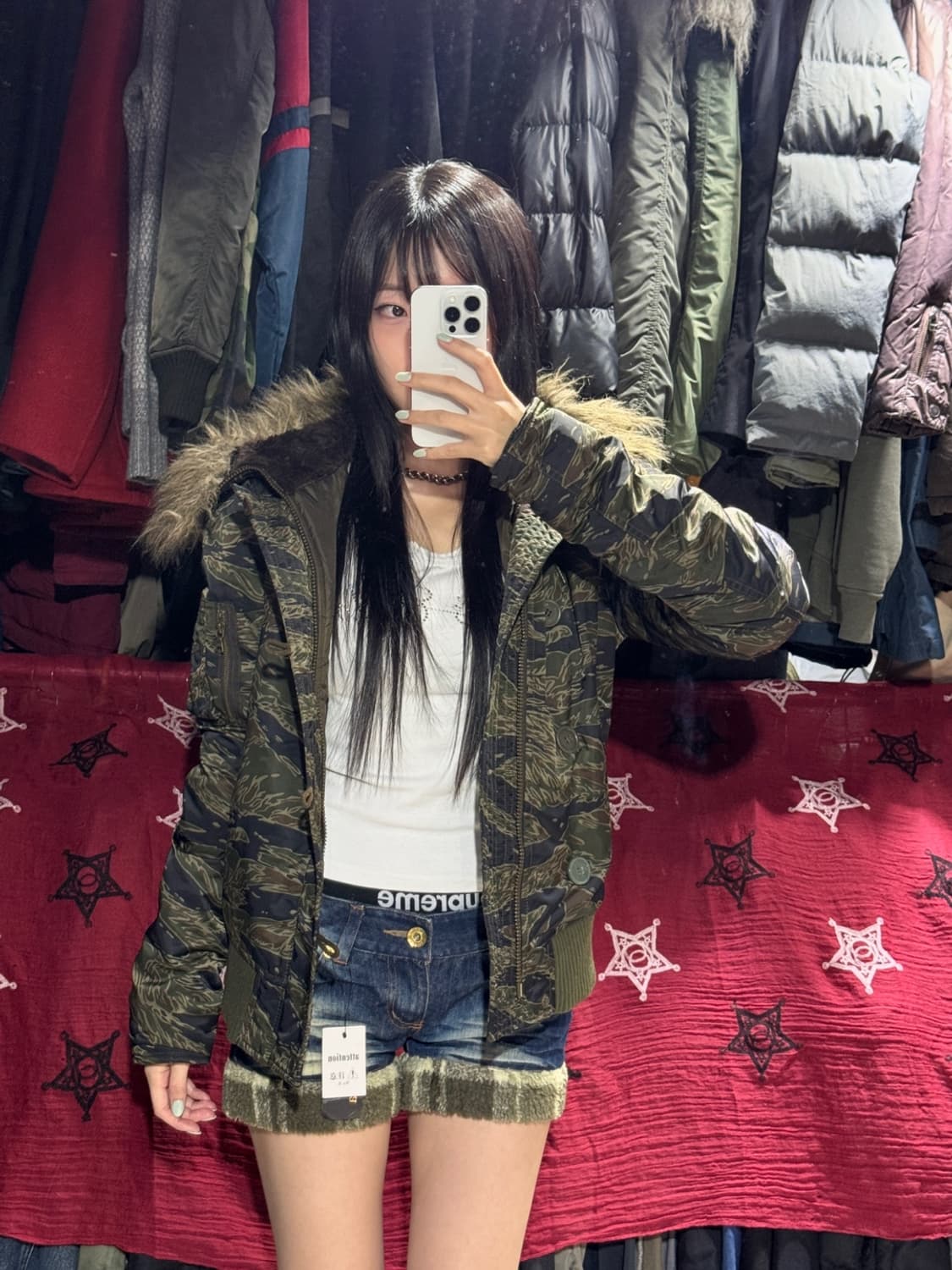 히스테릭글래머 타이거카모 N2B 밀리터리 자켓 상품이미지1