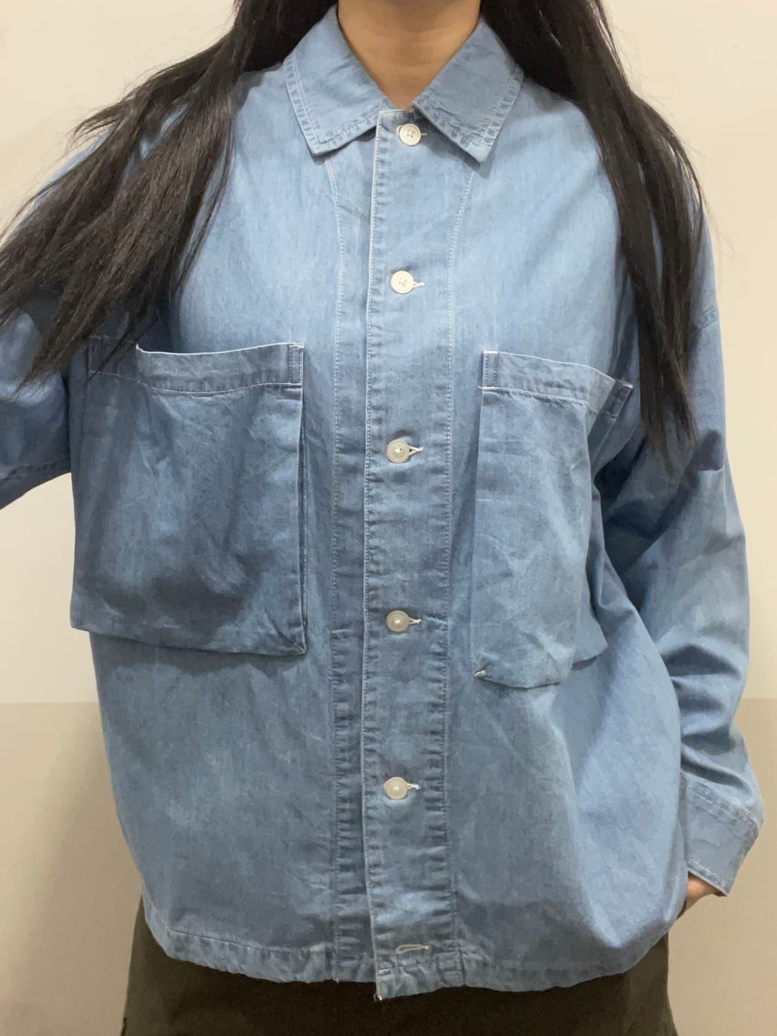Beams heart 빔즈 하트 빅 포켓 데님 초어 셔츠자켓 상품이미지1