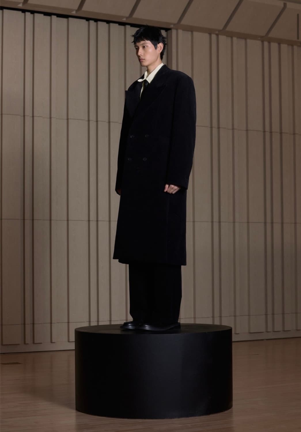 (m) STU classic coduroy coat black 상품이미지2