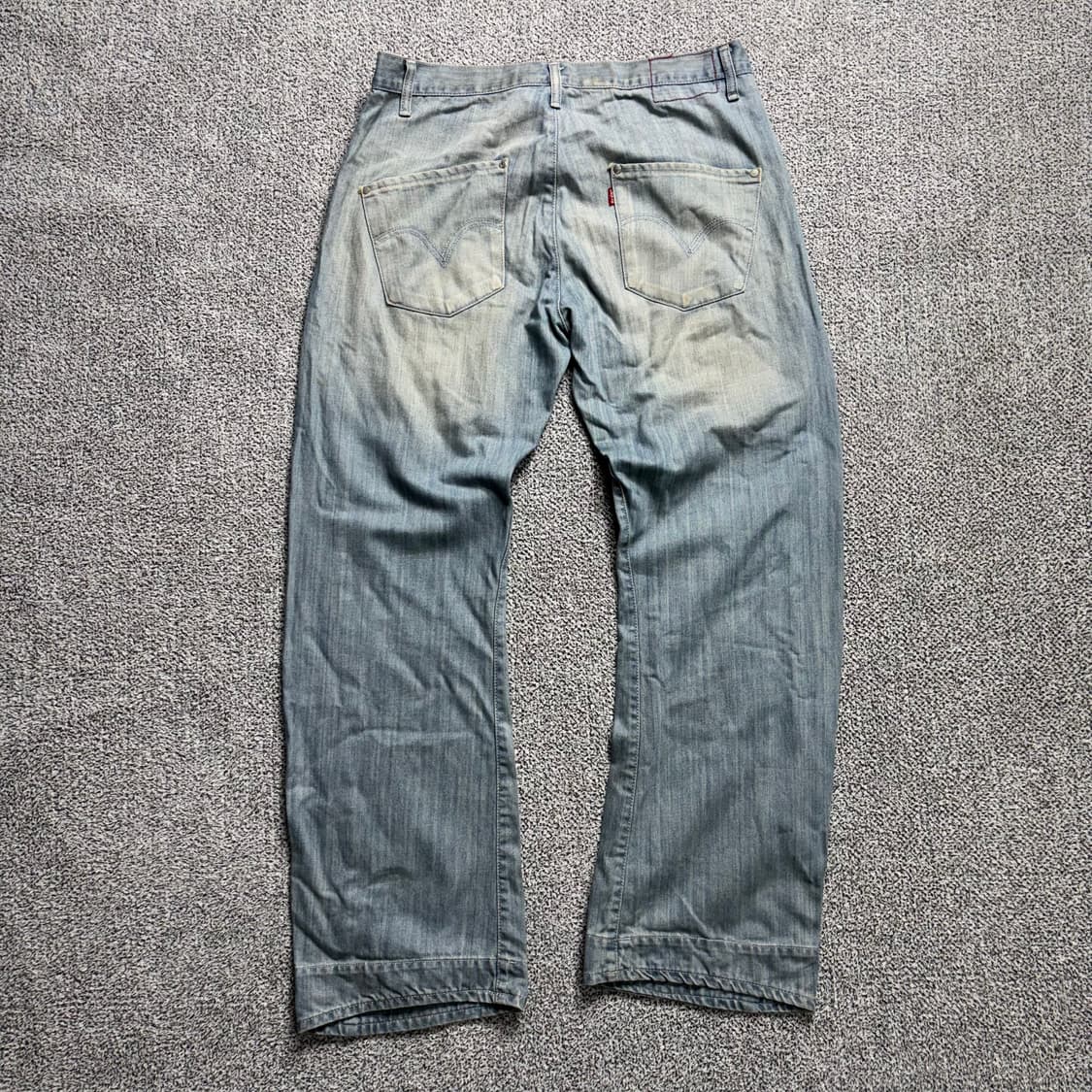 리바이스 엔지니어드 워싱 연청 데님 팬츠 상품이미지2