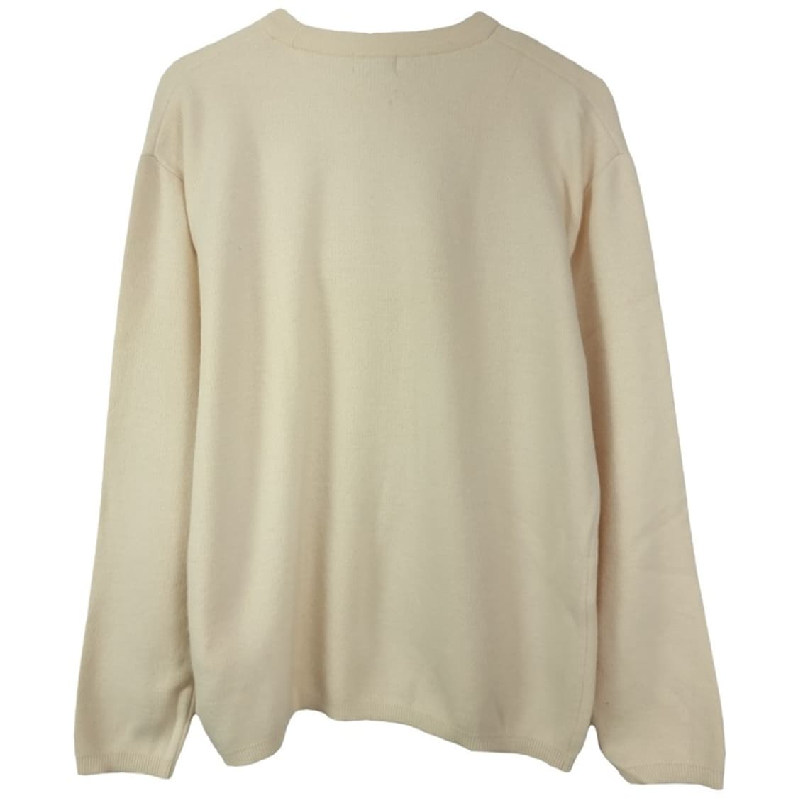 [쿠어] 캐시미어 블랜디드 미니멀 크루넥 니트 크림 M18887 상품이미지3