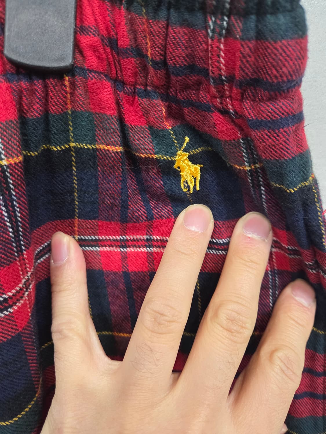 폴로랄프로렌 플란넬 울 체크 파자마 팬츠 xxl 상품이미지3