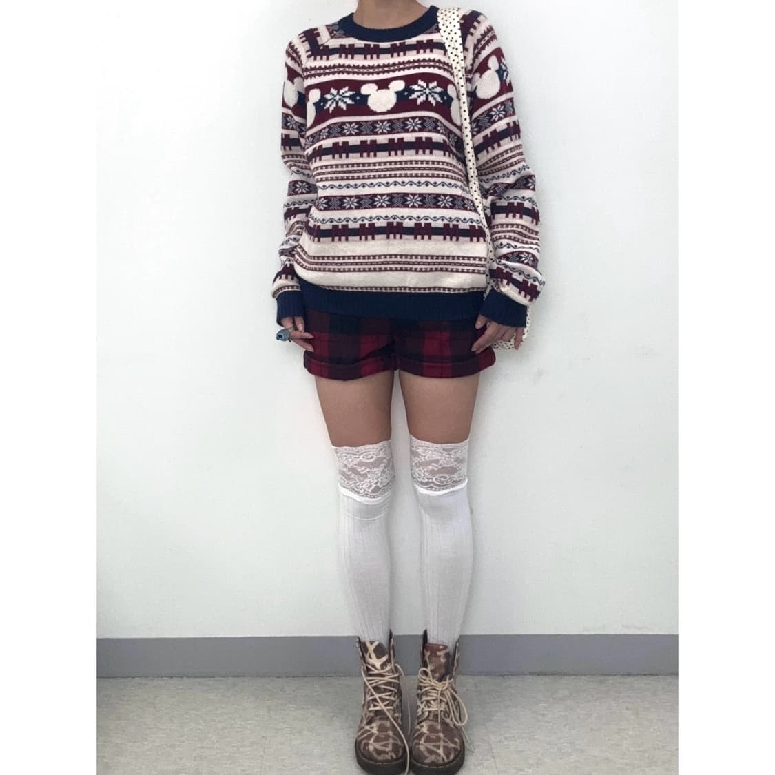 빈티지 라코스테 타탄체크 반바지 상품이미지2