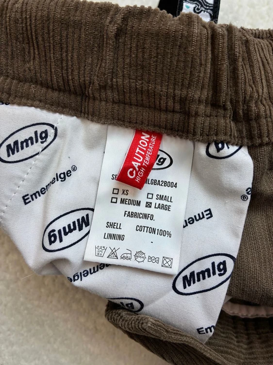 MMLG 21FW 코듀로이 세미 와이드 팬츠 PN5797 상품이미지10