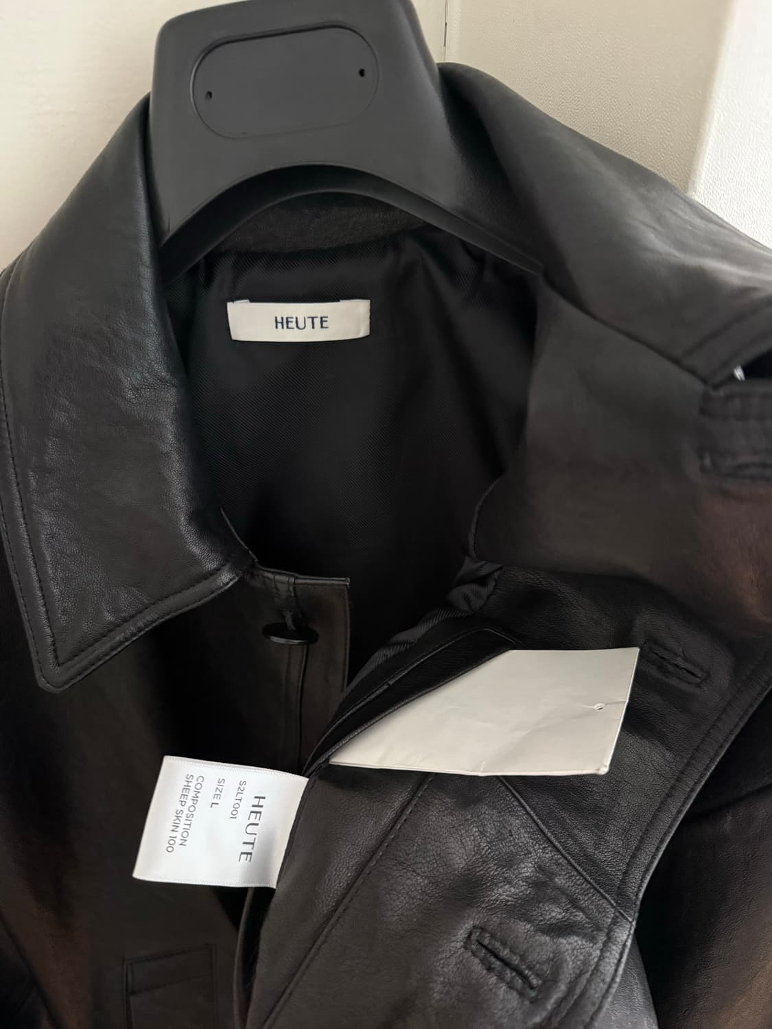 L) HEUTE 호이테 레더 봄버 가죽 자켓 상품이미지4