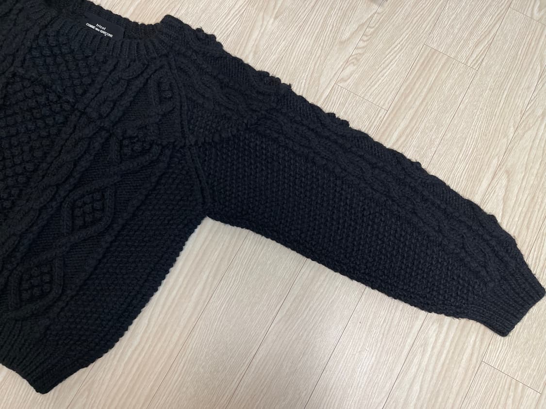 꼼데가르송 트리콧 케이블 니트 AD1992 상품이미지4