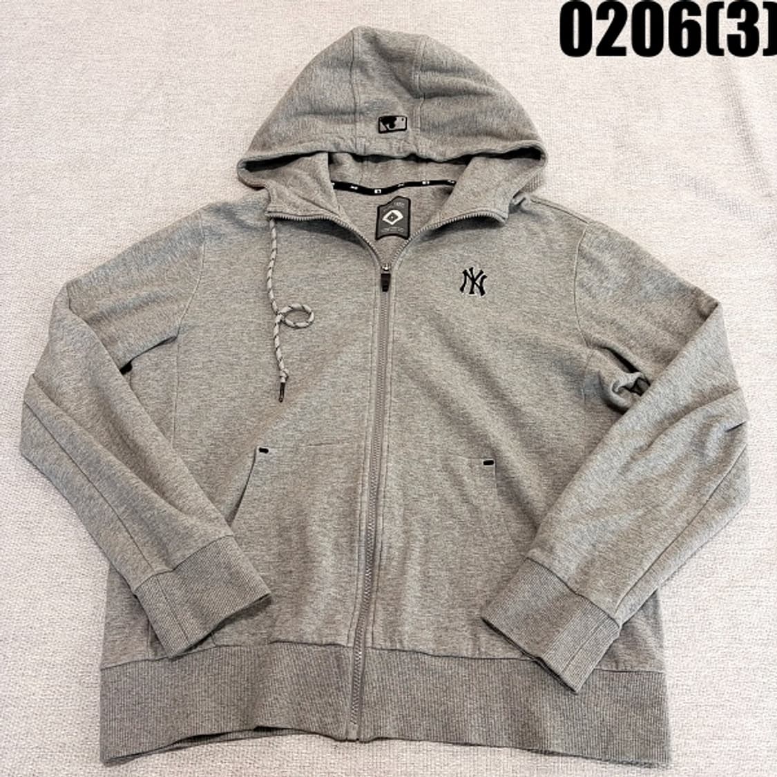 [105] MLB 뉴욕 양키스 후드집업 그레이 0206(3) 상품이미지1