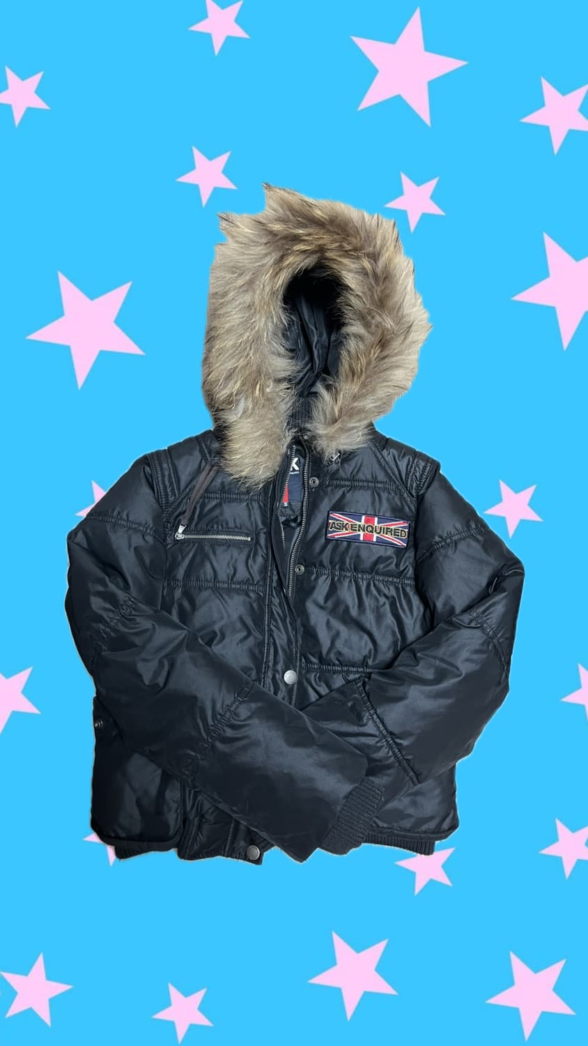 에스크 와펜 퍼 패딩 상품이미지1