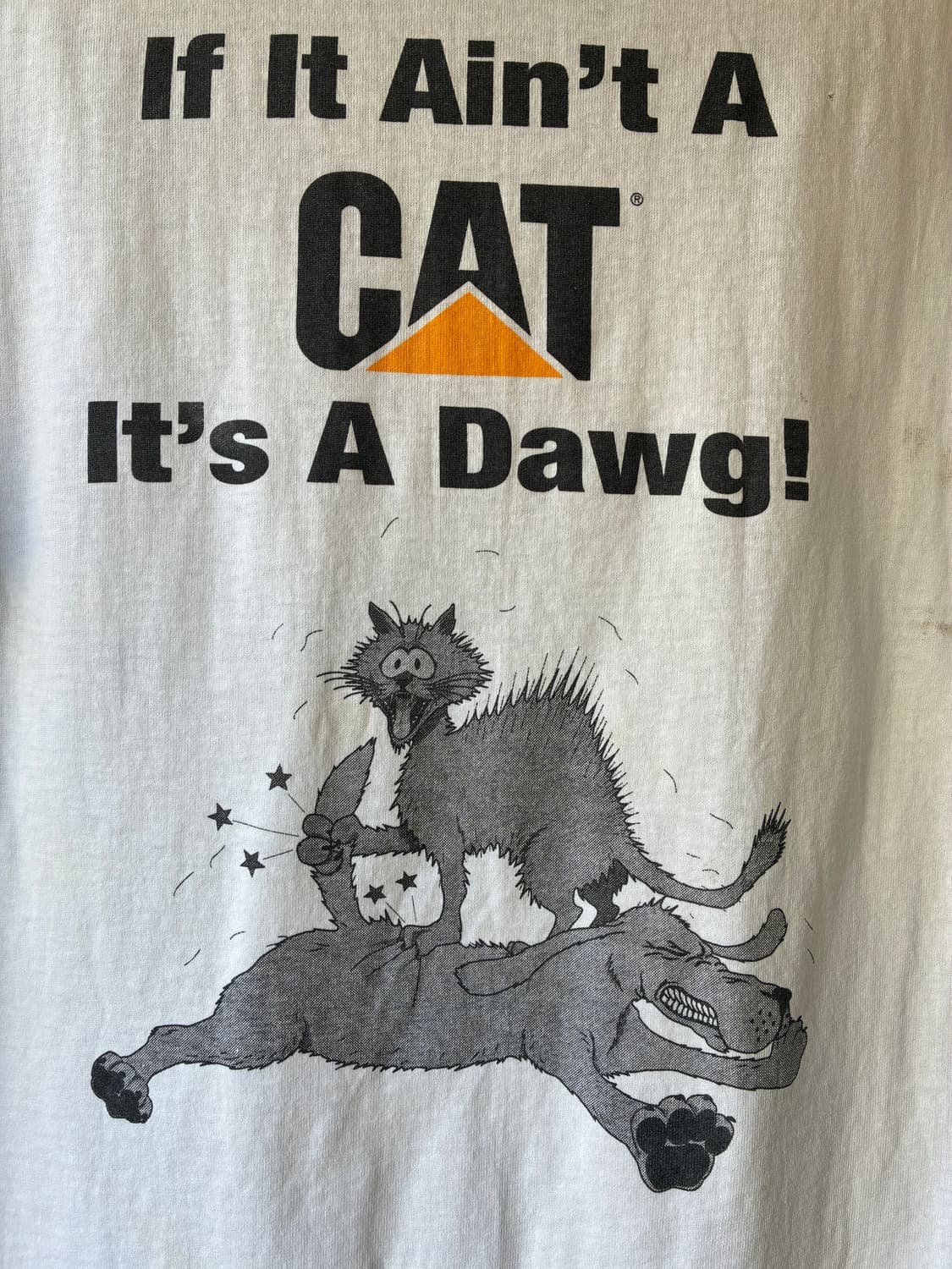 90’s Vintage “CAT / Ring Power” Pocket T 상품이미지10