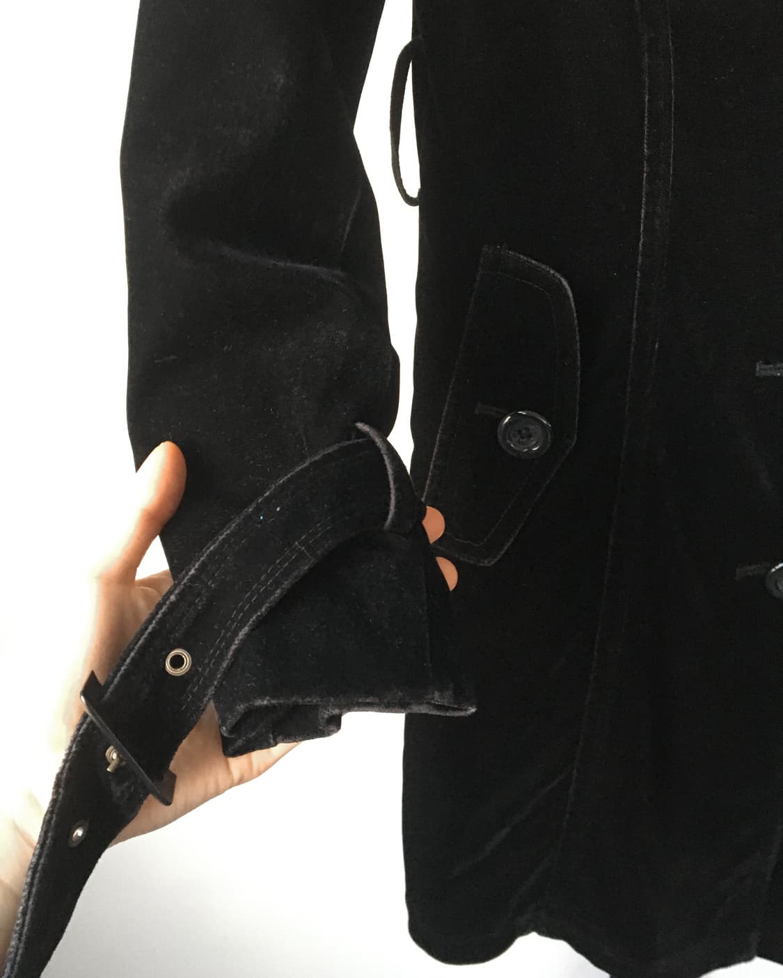 Belted velour jacket 상품이미지4