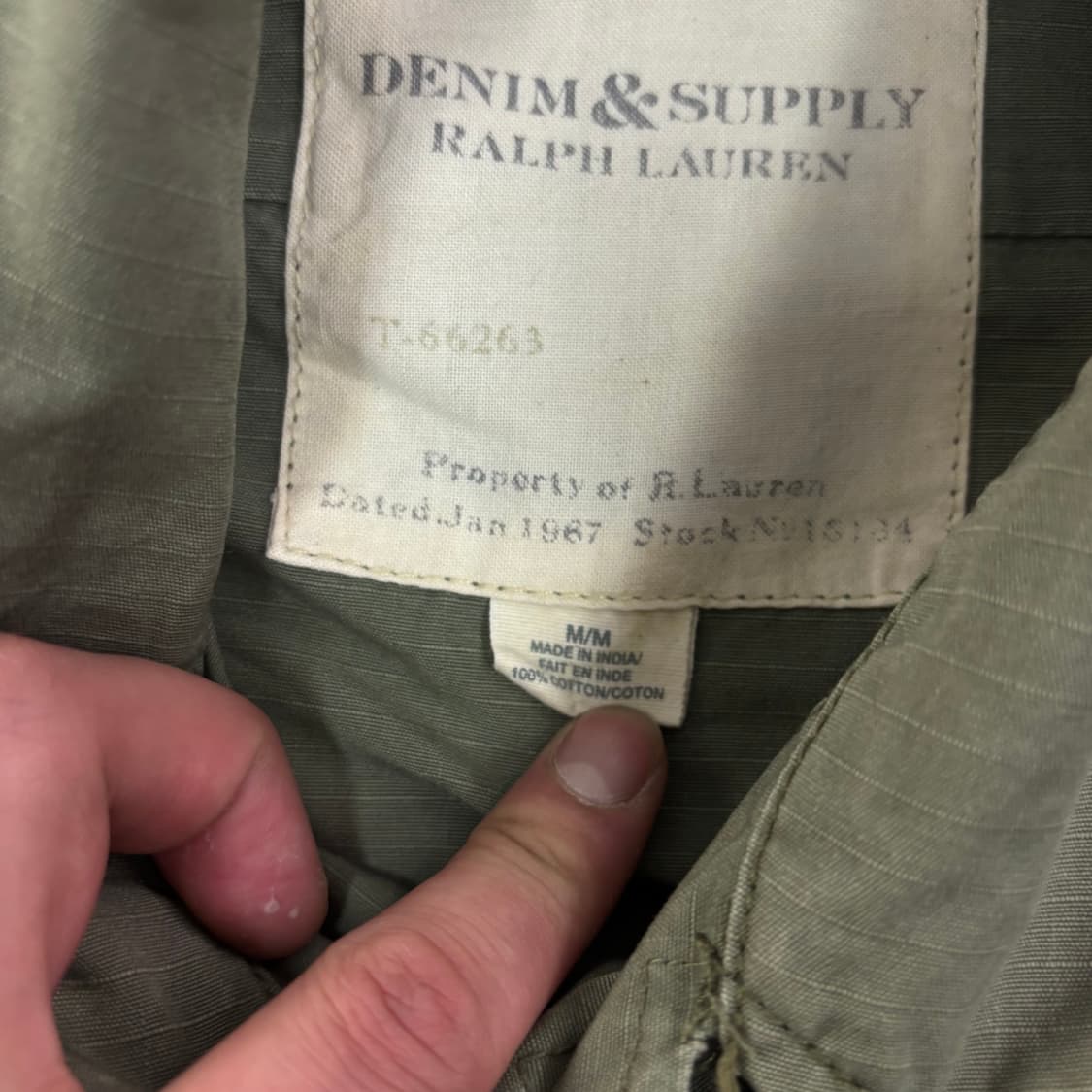 100 폴로 랄프로렌 데님 서플라이 정글 퍼티그 자켓 상품이미지4