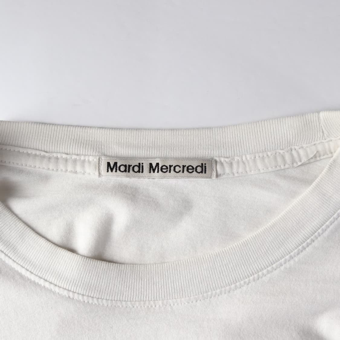 마르디메크르디 화이트 닥스훈트 반팔티 상품이미지5