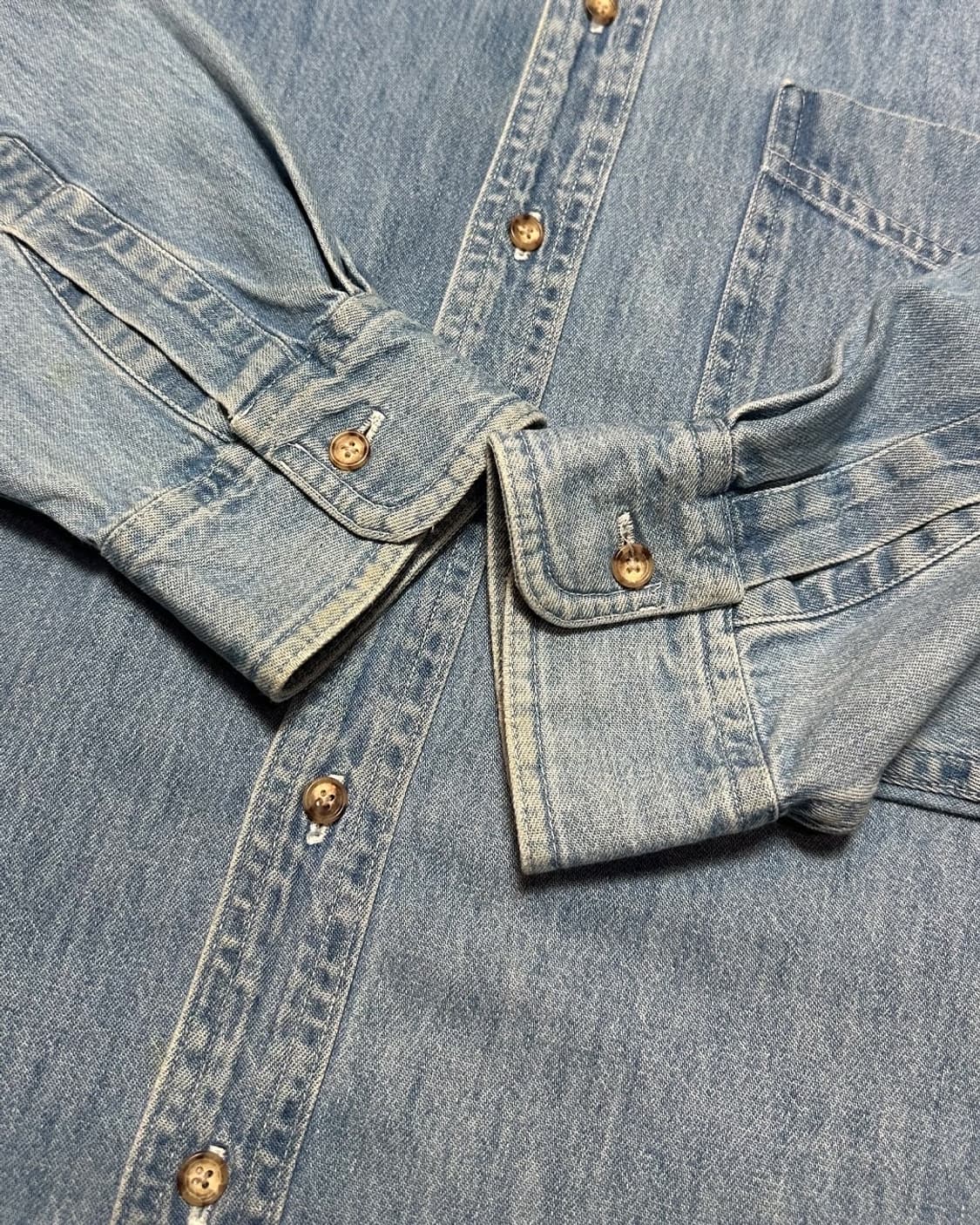 엘엘빈 헤비 데님 셔츠 made in cananda 상품이미지4