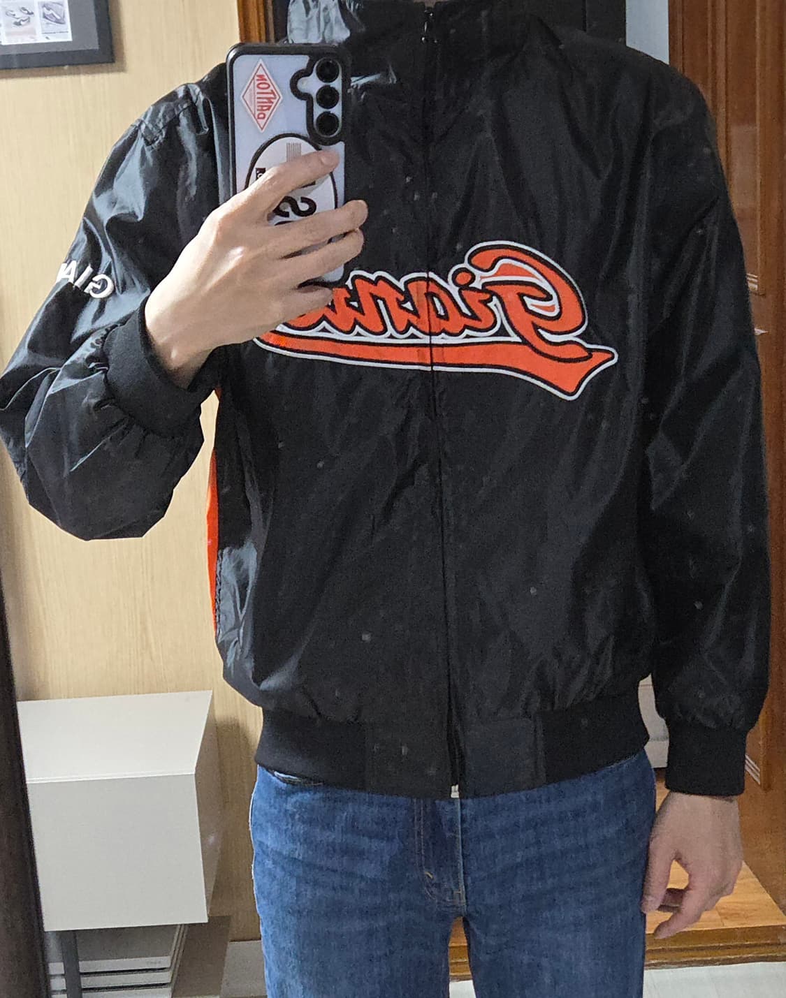 (착샷) 롯데자이언츠 야구 점퍼 레트로 자켓 상품이미지10