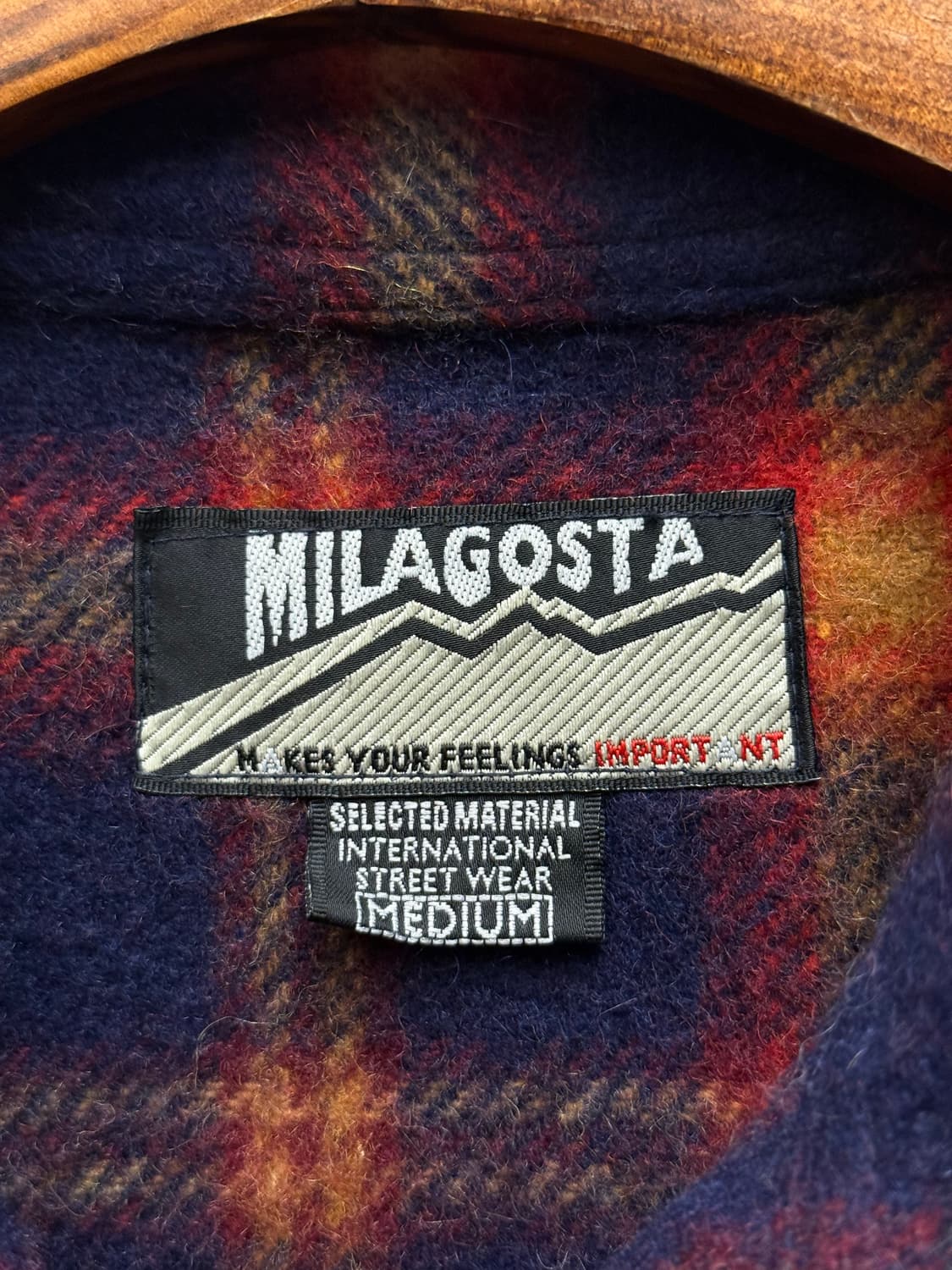 Wool Blend Vintage Ombre Check Flannel S 상품이미지6