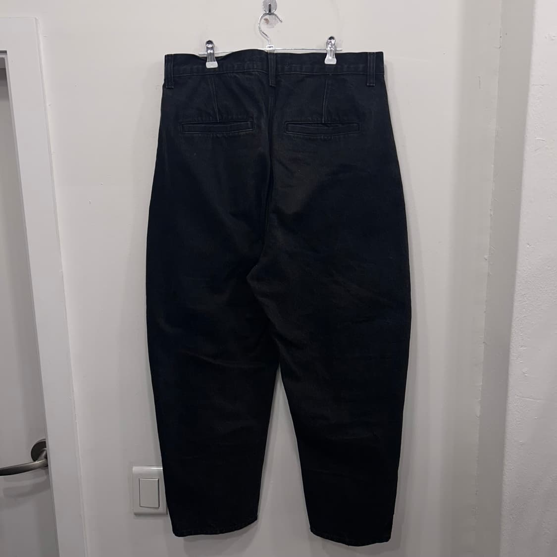 자라 포턱 와이드핏 흑청 데님팬츠 상품이미지5