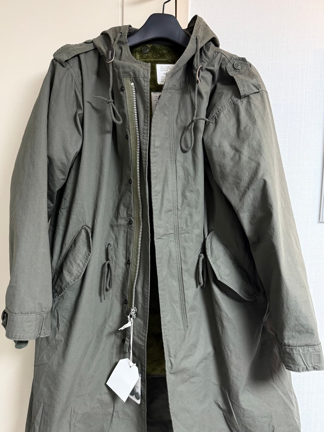 휴스턴 재팬 M-51 라이너 파카 올리브 드랩 5409M 상품이미지2