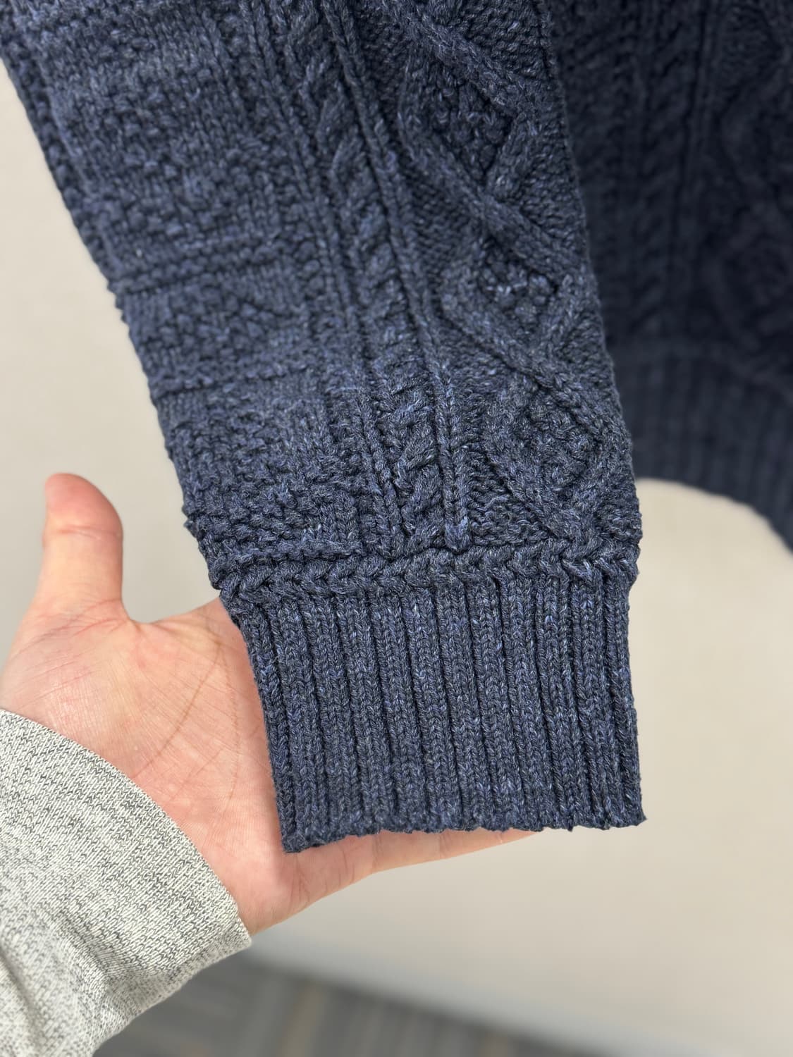 더블알엘 아란니트코튼모크넥 스웨터 / L 상품이미지6