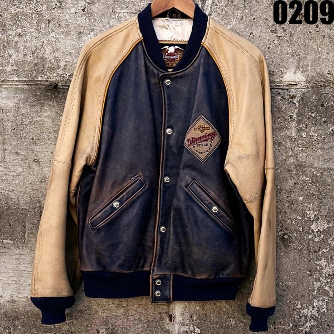 할리데이비슨 레더 바시티 스타디움 자켓 M 0209  상품이미지1