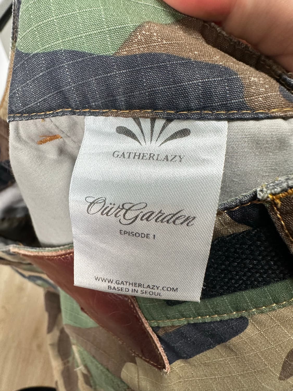 게더레이지 믹스 프린티드 카모플라주 카고 팬츠 상품이미지3