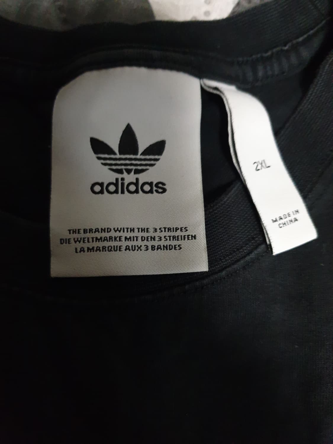 아디다스 3스트라이프 반팔티 블랙 (XXL) 상품이미지3