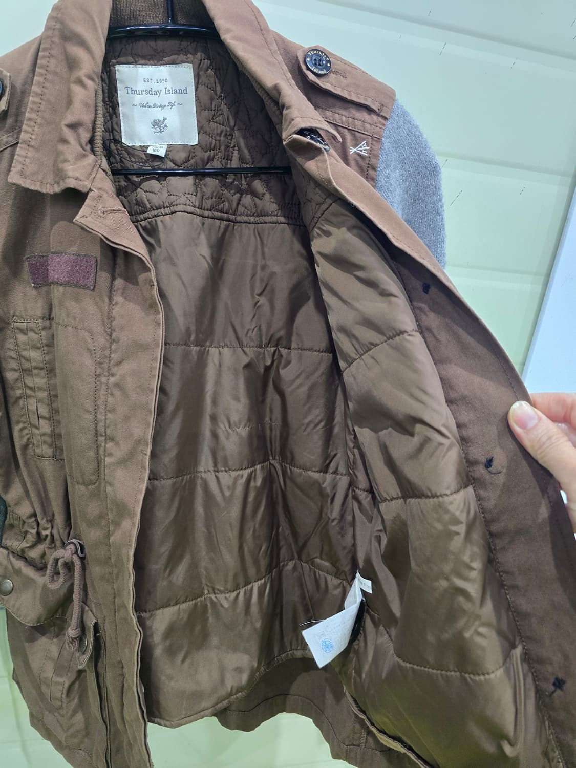 Thursday Island 니트 소매 야상 S 상품이미지3