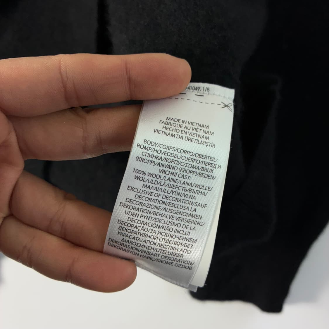 Polo  폴로 랄프로렌 신형 QR 자수 블랙 울니트 상품이미지5