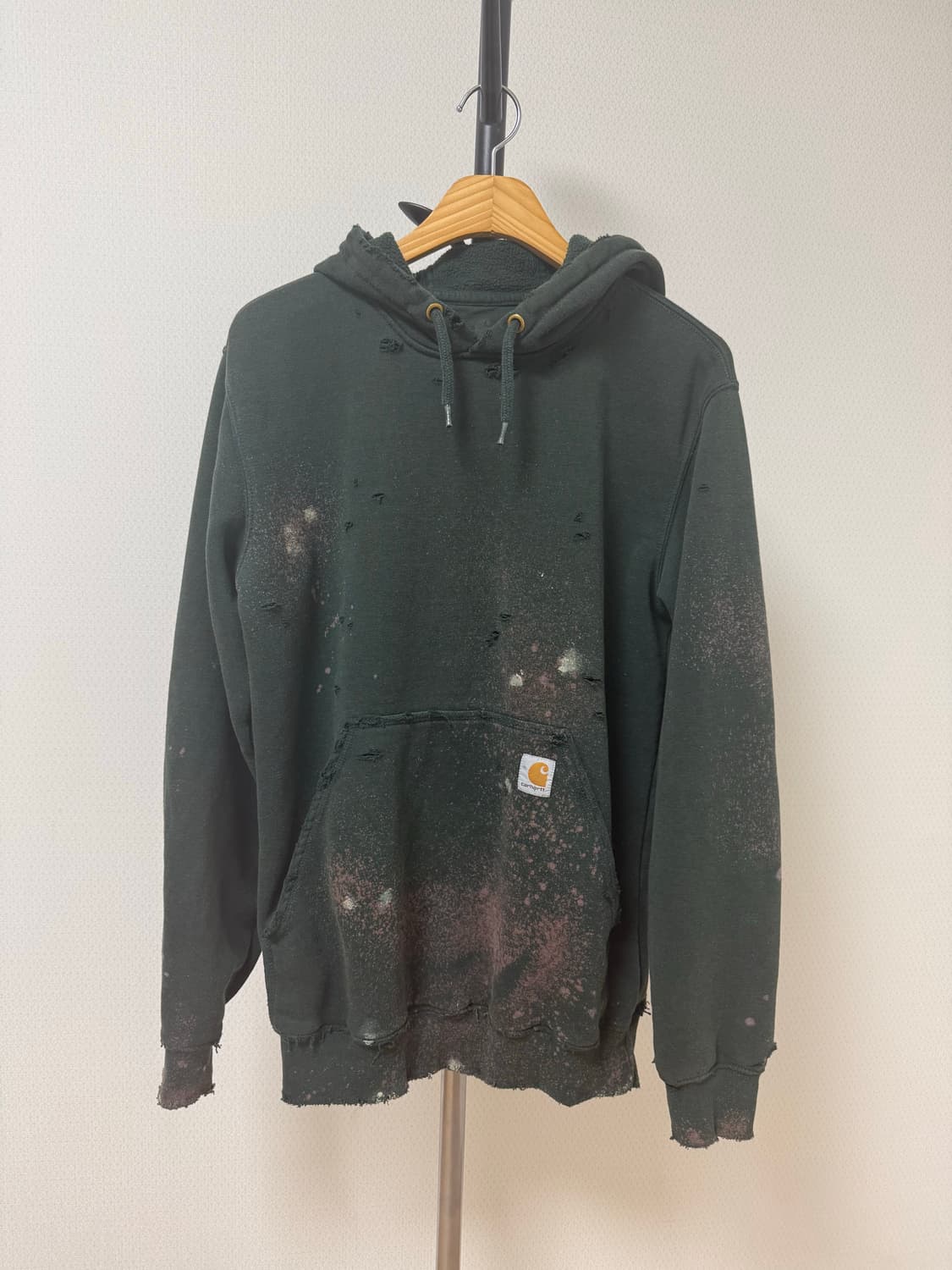 빈티지 칼하트 카키 후드(기모) 상품이미지1