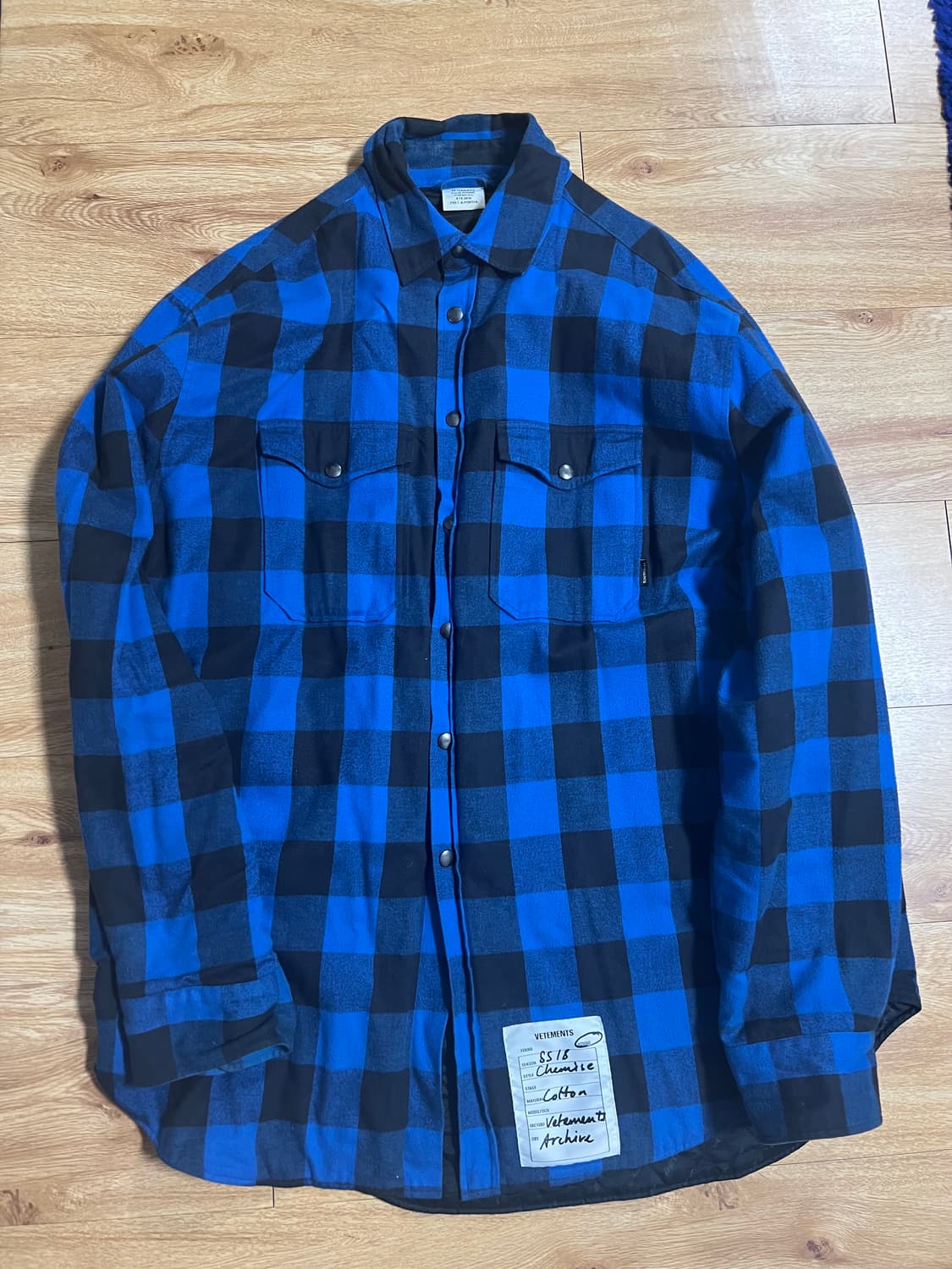 베트멍 오버사이즈 패딩셔츠( 뎀나) 상품이미지1