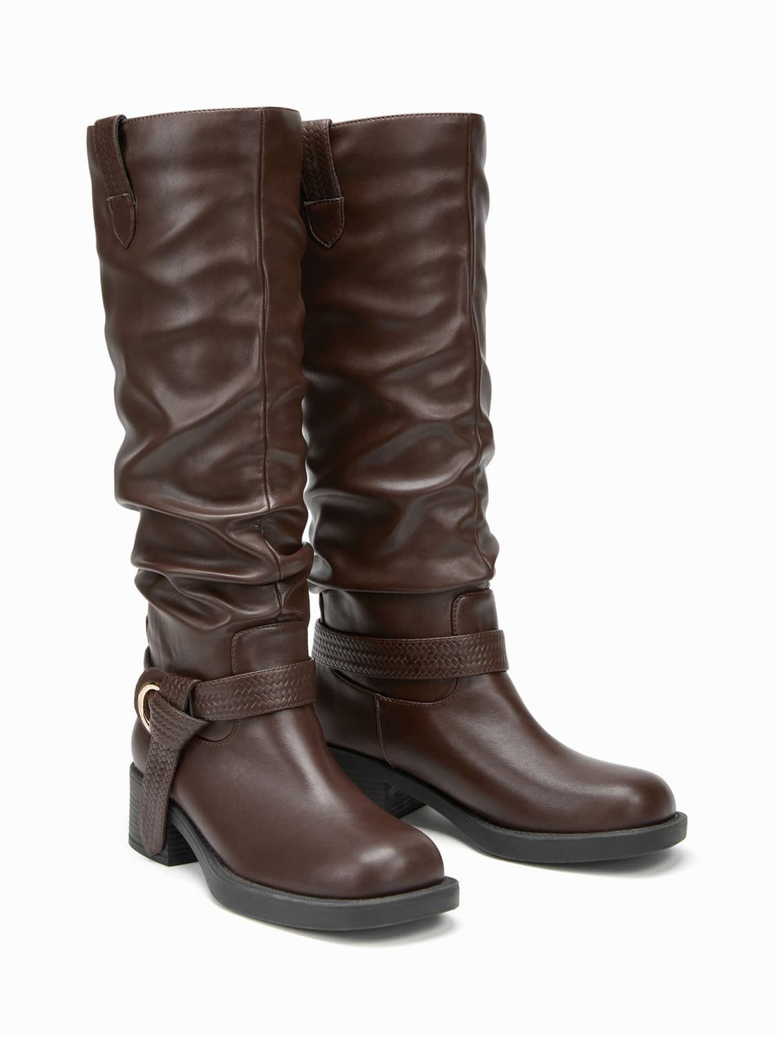 CIDER 하이 부츠 브라운 상품이미지2