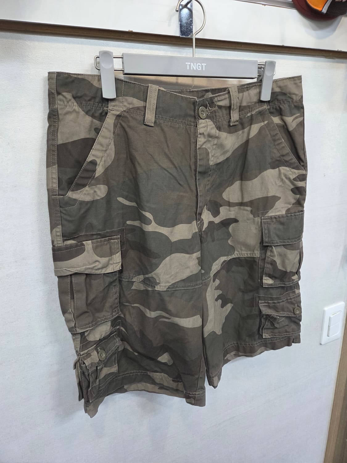 K.two.hollis 빈티지 멀티포켓 카모 카고 반바지 xl 대략 34 상품이미지4