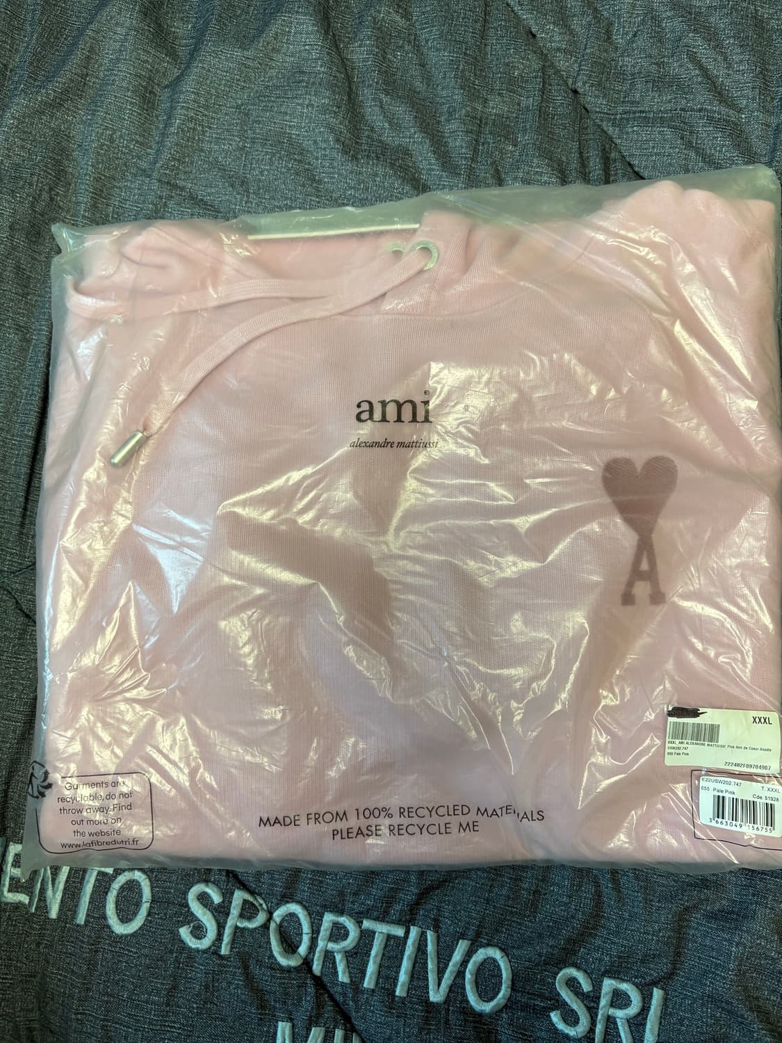 3xl) 아미 후드 톤온톤 핑크 상품이미지1