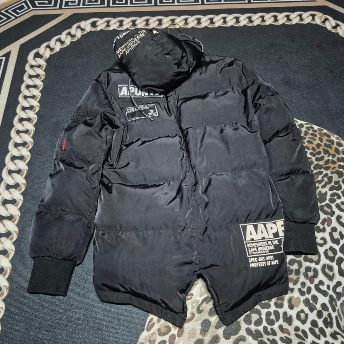 베이프 AAPE 피쉬테일 푸퍼 패딩 L 정품 상품이미지4