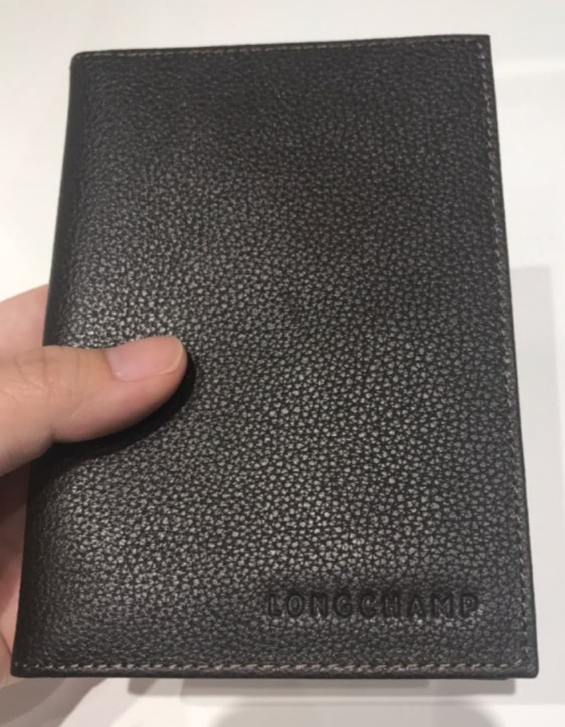 롱샴 가죽 여권 지갑 블랙 새상품 상품이미지1
