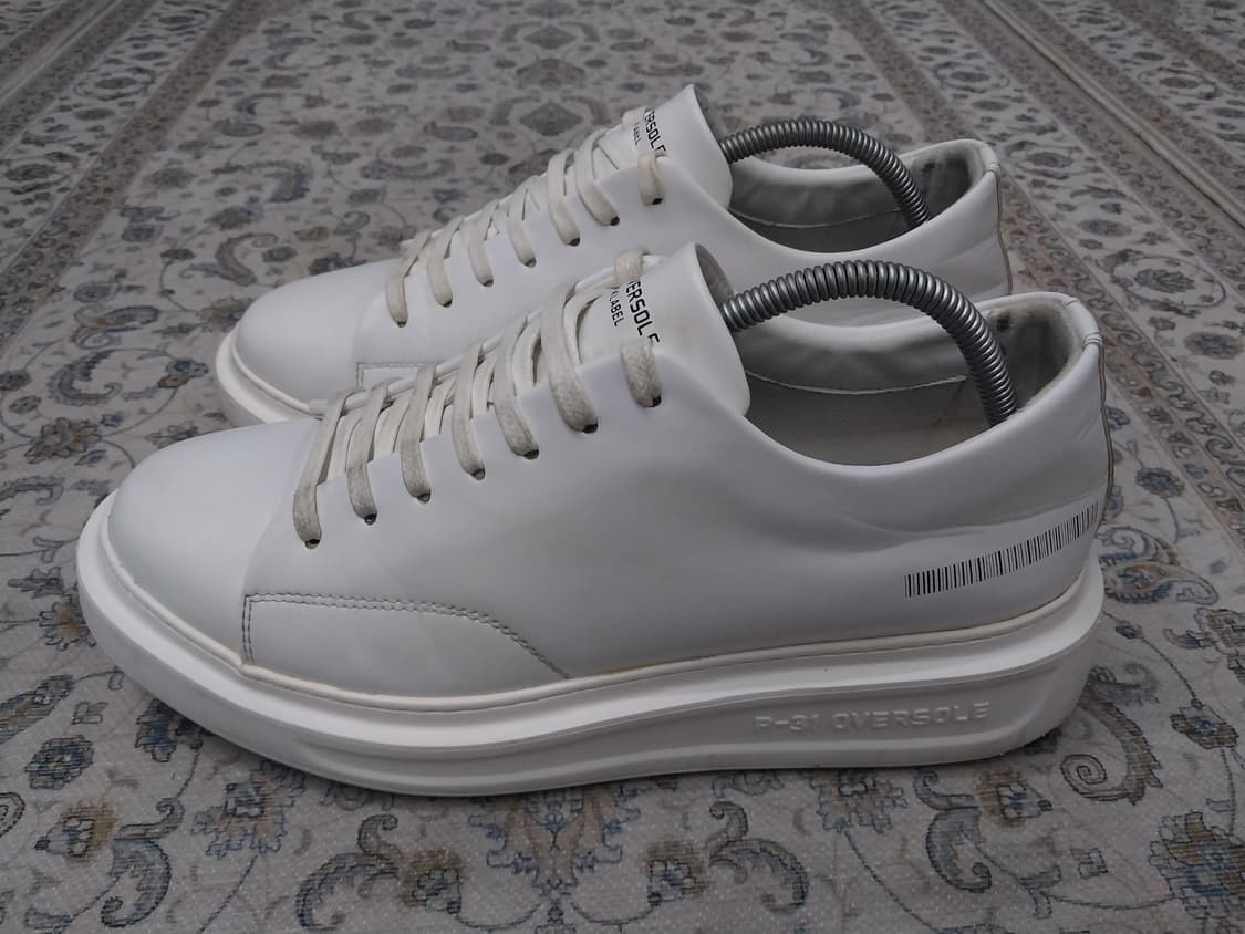 P-31 OVERSOLE 블랙라벨 화이트 스니커즈 상품이미지4