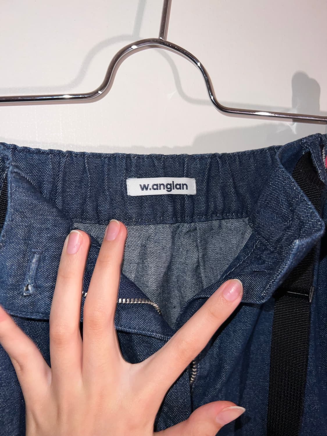 [앵글런] Belt Bloom Denim Skirt - Indigo De 상품이미지2