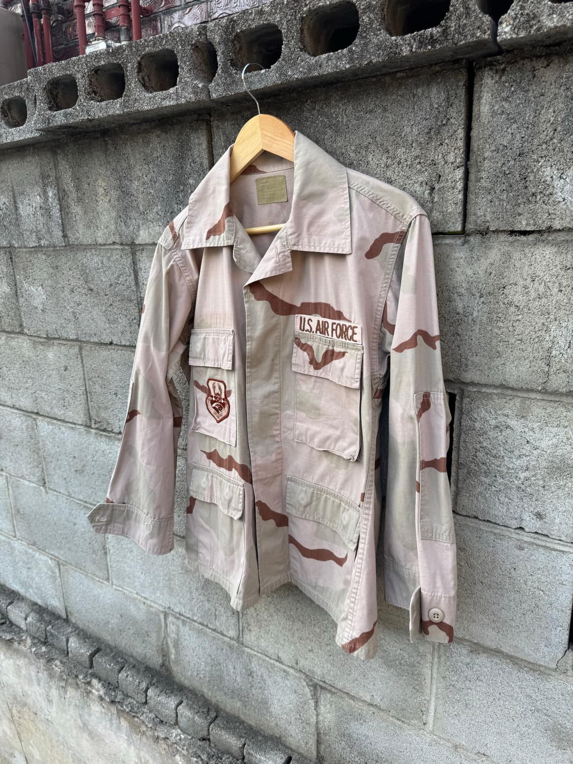 미군 미공군 데저트카모 bdu 셔츠 자켓 s 상품이미지3