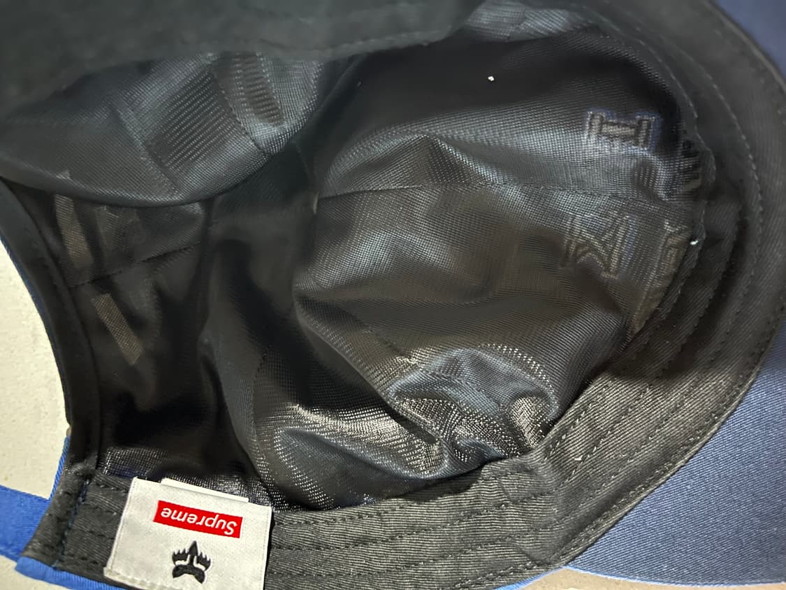 Supreme x fox racing 콜라보 블루 볼캡 상품이미지3