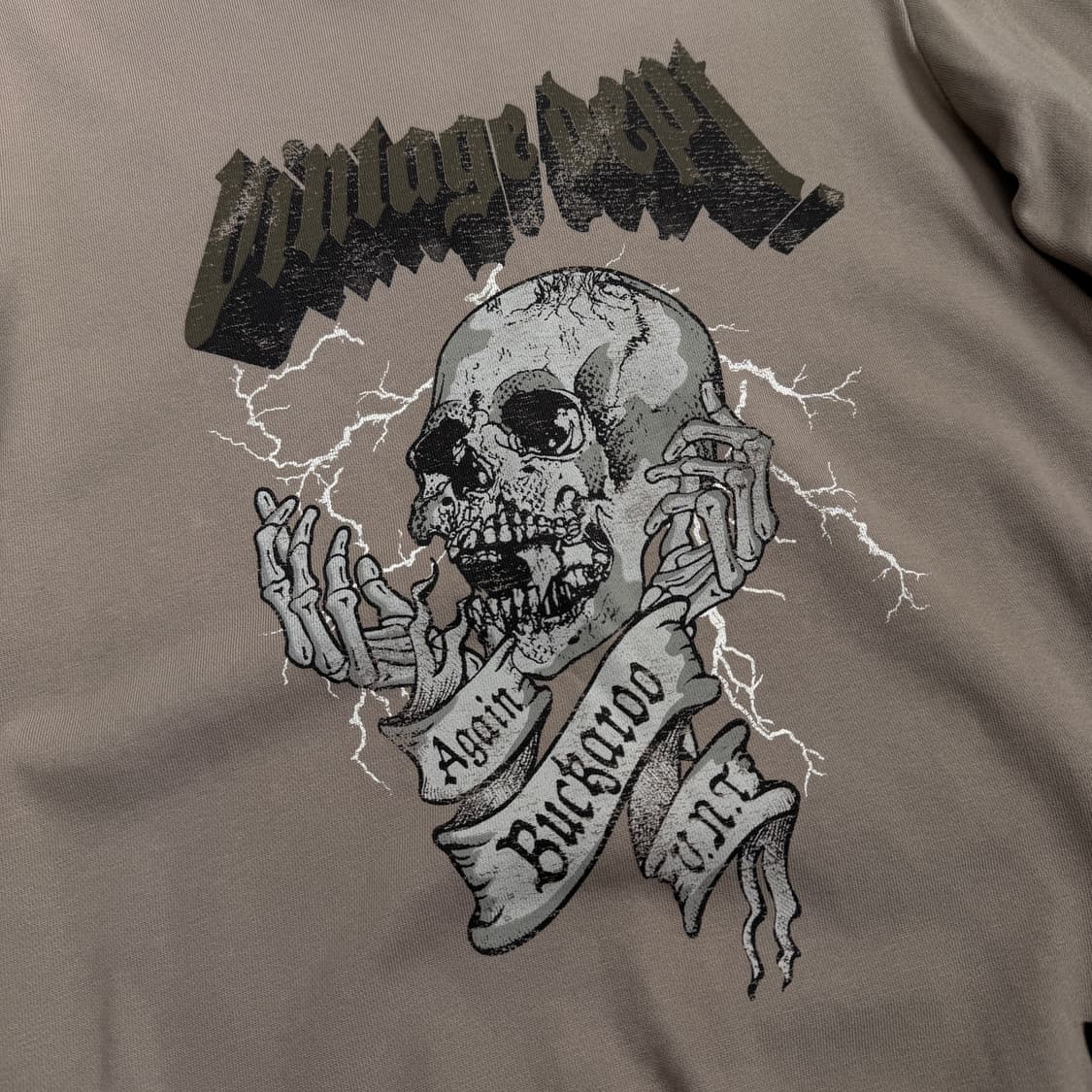 버커루 스컬 해골 메탈리카맛 그런지 맨투맨 상품이미지3