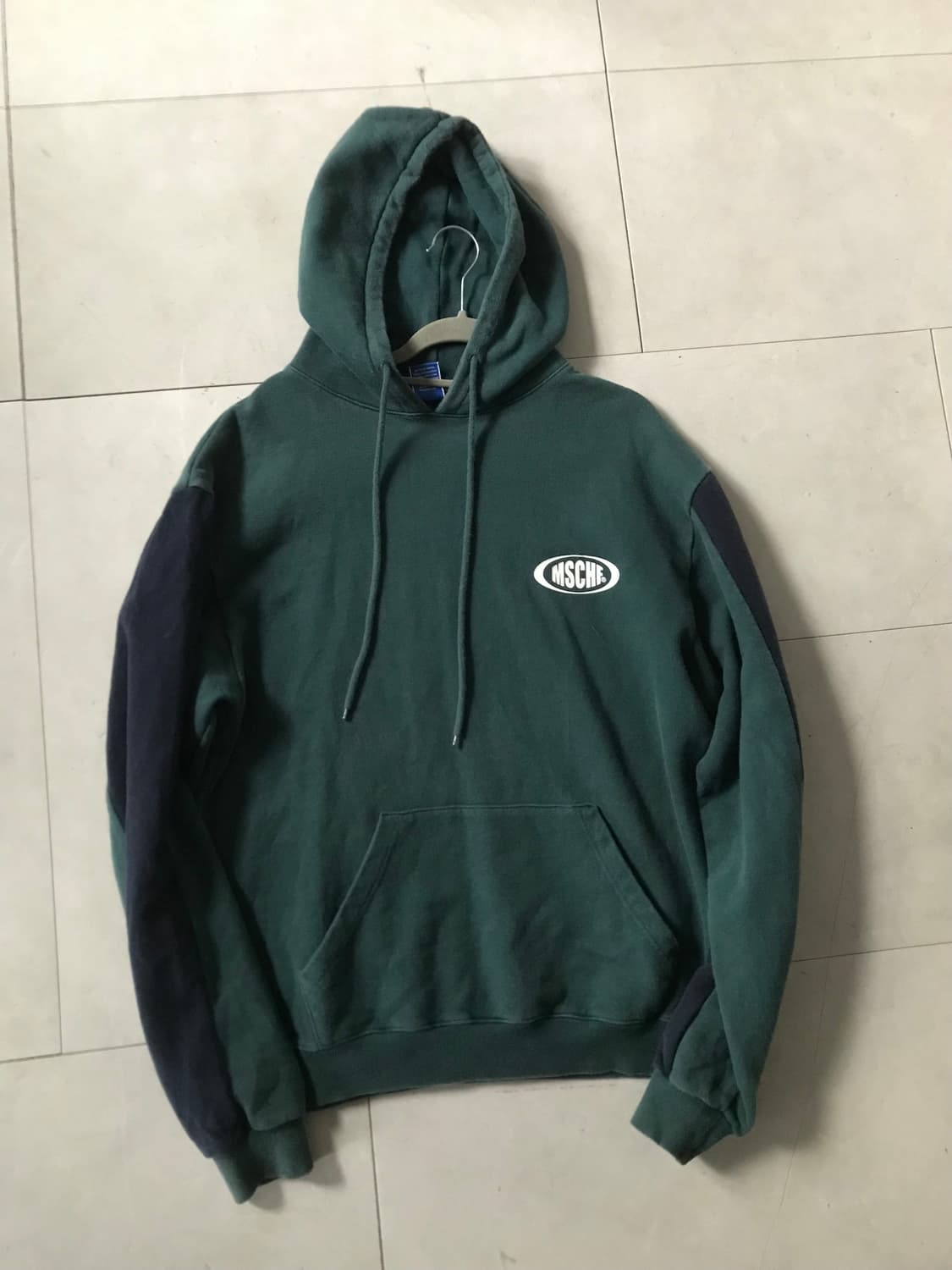 미스치프 그린 오버핏 후드티 상품이미지8